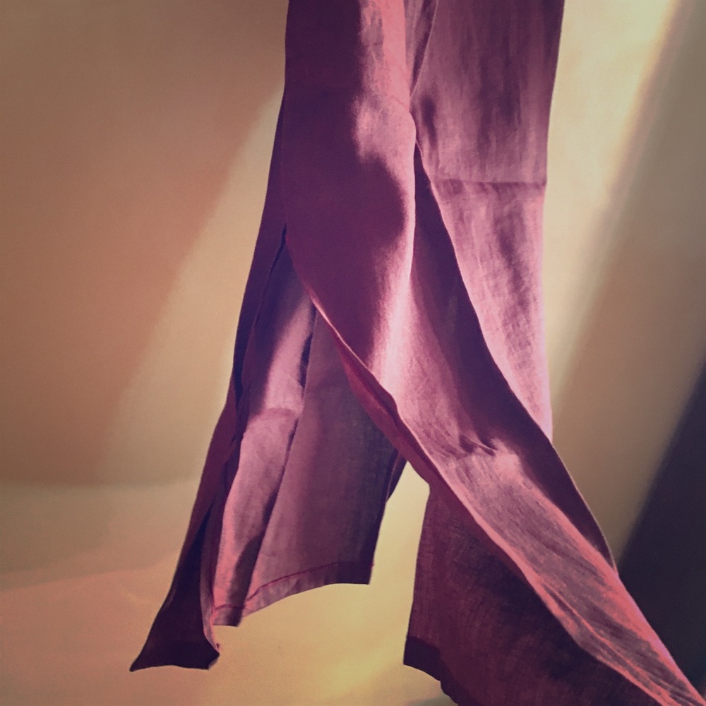 Women’s Side Slit Linen Skirt